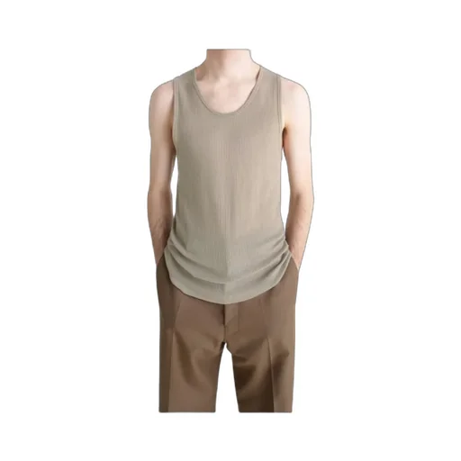 Ribbed Crewneck Tank Top