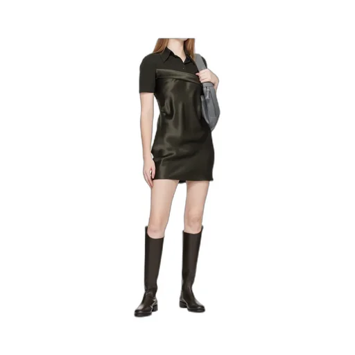 Zip-Fastening Leather Knee-High Boots