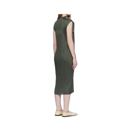 Pleated Cape Dress