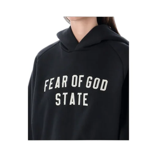 Fear Of God Essentials Logo Printed Hoodie