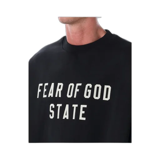 Fear Of God Essentials Logo Printed Crewneck Sweatshirt