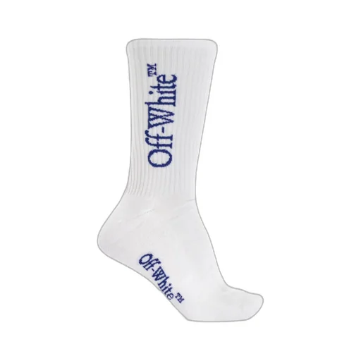 Off-White Logo Intarsia Knit Socks