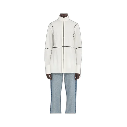 Mm6 Maison Margiela Panelled Long Sleeved Shirt