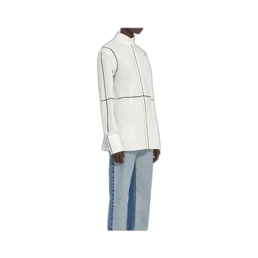 Mm6 Maison Margiela Panelled Long Sleeved Shirt