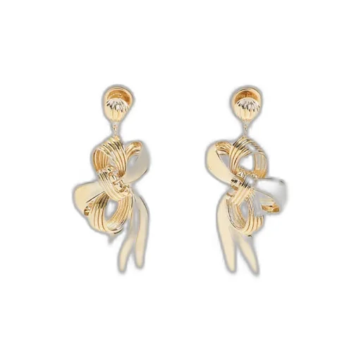 Metal Bow Earrings