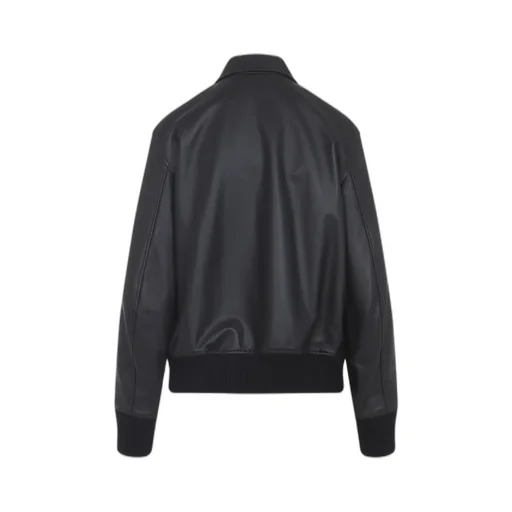 Ralph Lauren Collection Zip-Up Leather Bomber Jacket