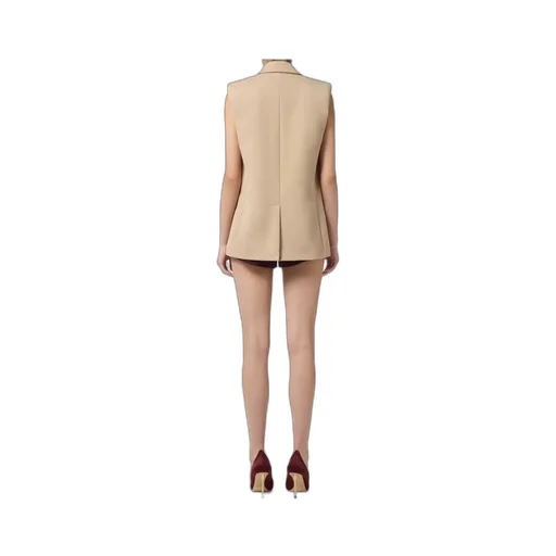 Elisabetta Franchi Gabardine Waistcoat