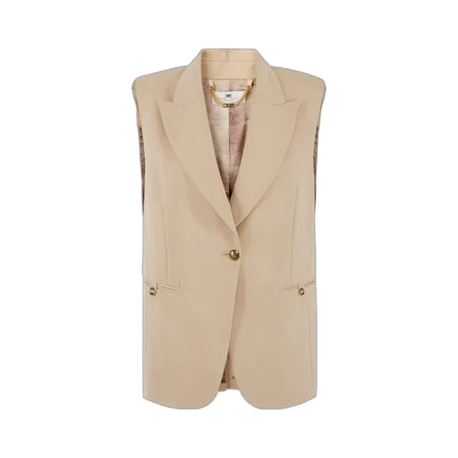Elisabetta Franchi Gabardine Waistcoat