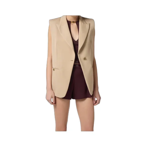 Elisabetta Franchi Gabardine Waistcoat