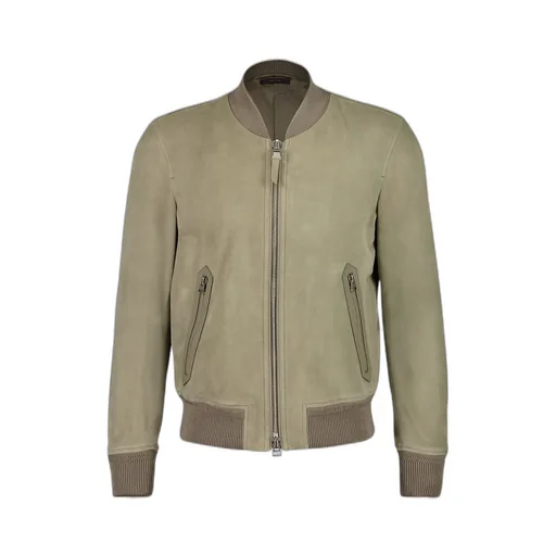 Suede Bomber Jacket