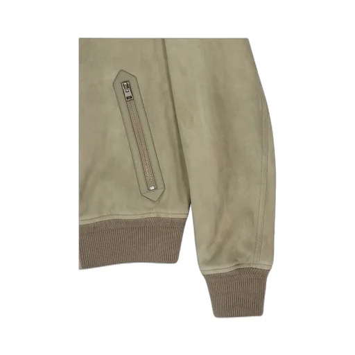 Suede Bomber Jacket
