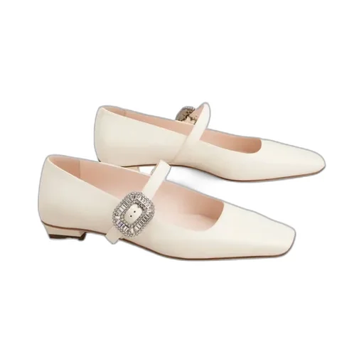 Belle Vivier Mary Janes In Leather