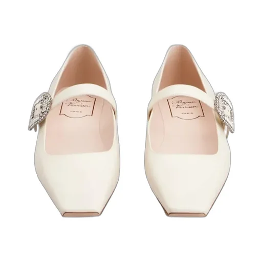Belle Vivier Mary Janes In Leather