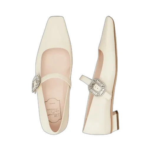 Belle Vivier Mary Janes In Leather