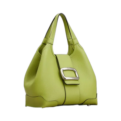Viv' Choc Mini Shopping Bag In Leather