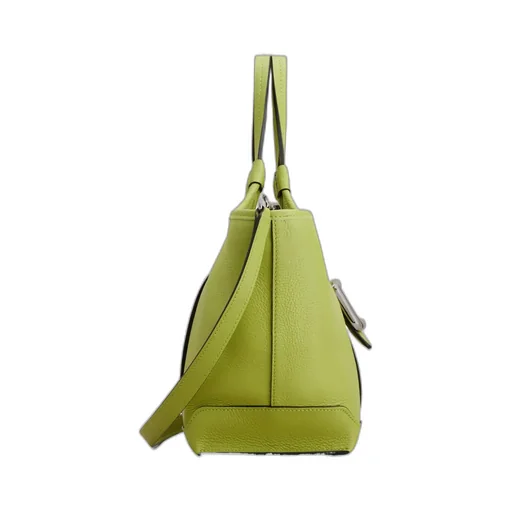 Viv' Choc Mini Shopping Bag In Leather