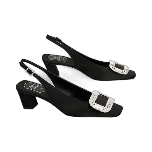 Belle Vivier Slingback Pumps In Satin