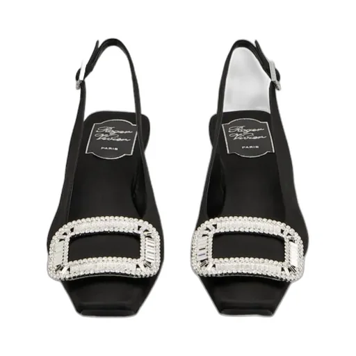 Belle Vivier Slingback Pumps In Satin
