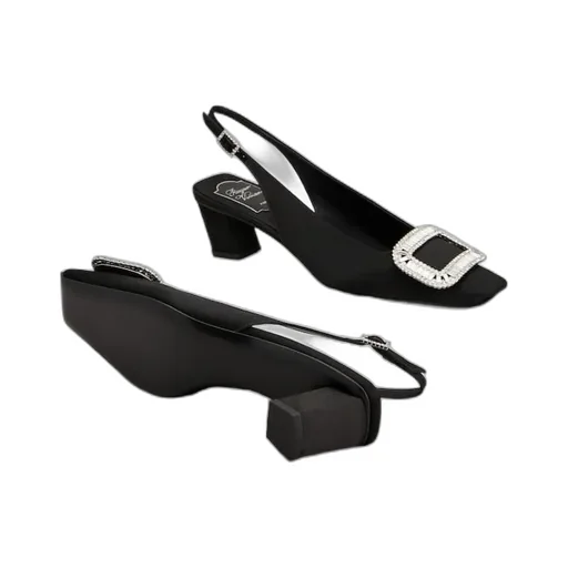 Belle Vivier Slingback Pumps In Satin
