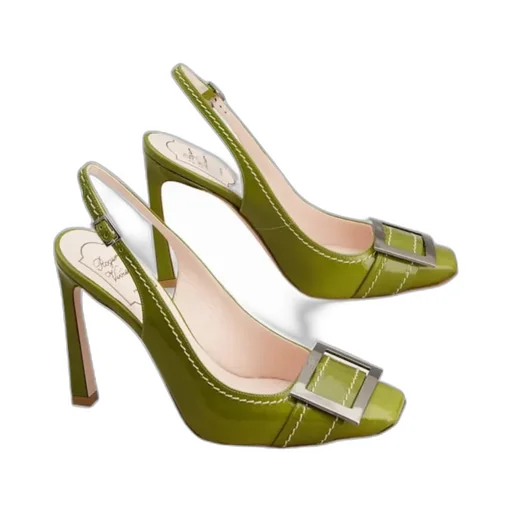 Trompette Slingback Pumps In Patent Leather
