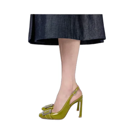 Trompette Slingback Pumps In Patent Leather
