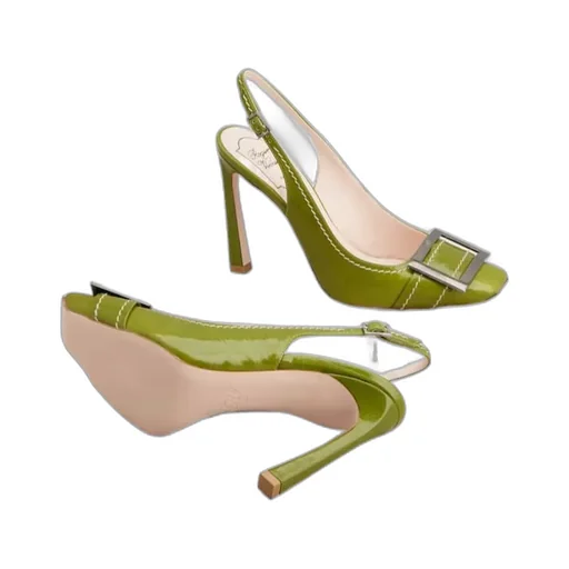 Trompette Slingback Pumps In Patent Leather
