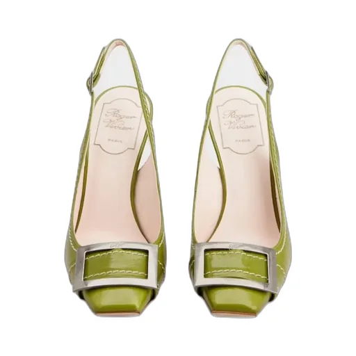 Trompette Slingback Pumps In Patent Leather