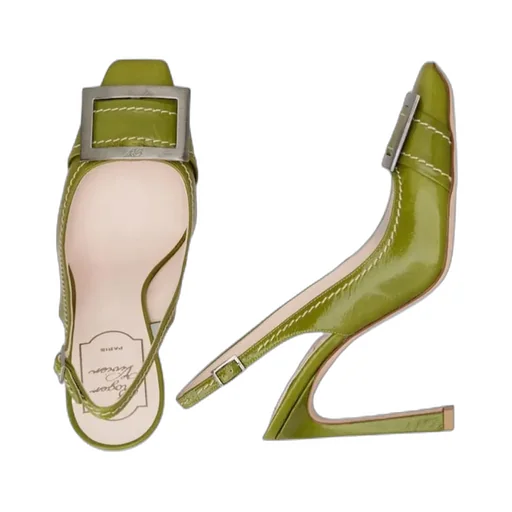 Trompette Slingback Pumps In Patent Leather