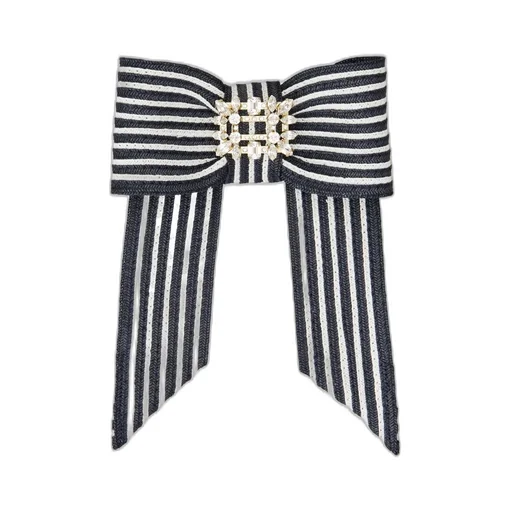 Broche Vivier Hair Clip In Raffia