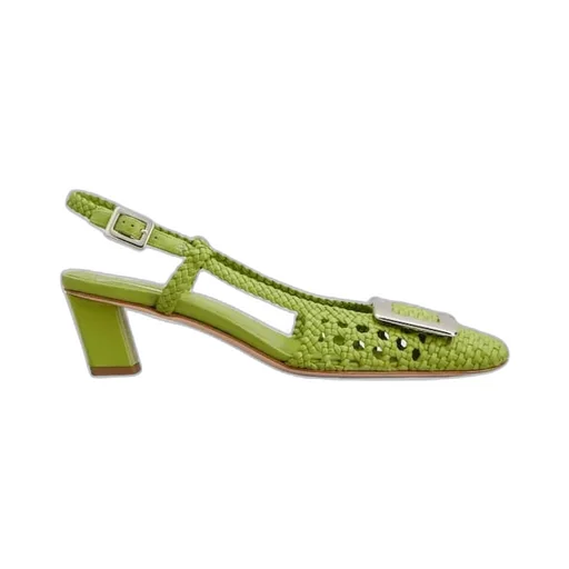 Belle Vivier Slingback Pumps In Leather