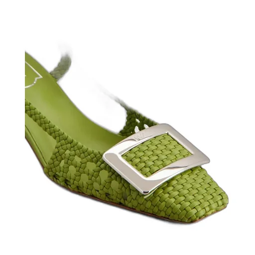 Belle Vivier Slingback Pumps In Leather