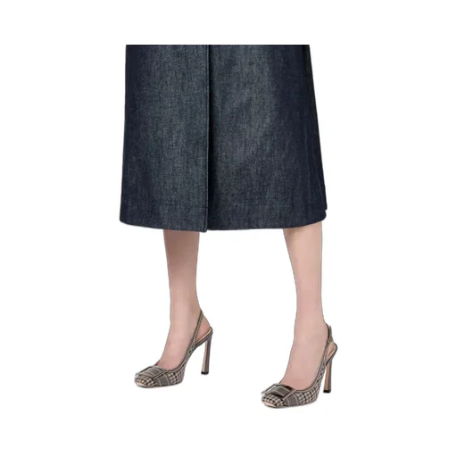 Trompette Slingback Pumps In Fabric
