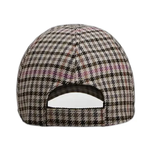 Efflorescence Baseball Cap In Checks Fabric