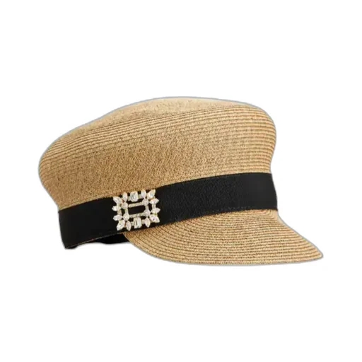 Broche Vivier Sailor Hat In Raffia