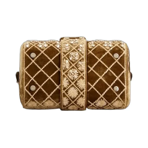 Belle Vivier Bag In Velvet