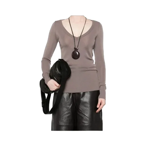 Long-Sleeve V-Neck Sweater