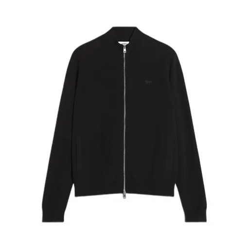Maison Kitsuné Zip-Up Knitted Cardigan
