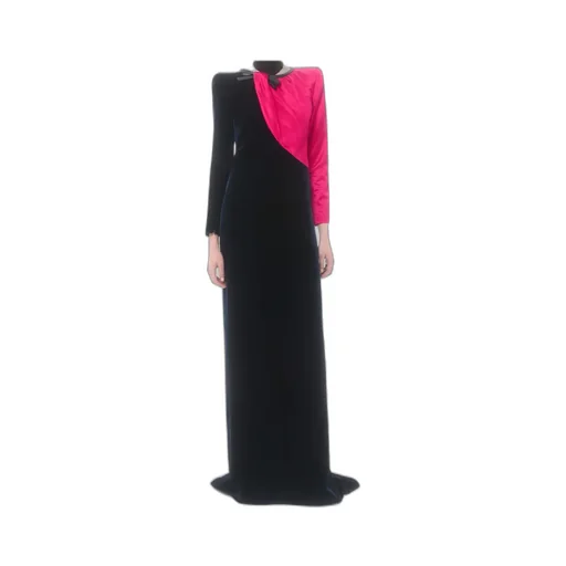 Long Dress In Sablé Velvet