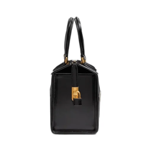 Valentino Garavani Vain-Case Bowling Bag In Shiny Calfskin