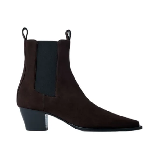 80Mm Suede Pointed-Toe Boots