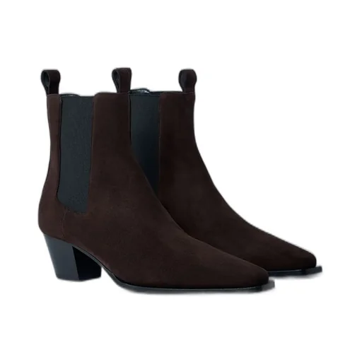 80Mm Suede Pointed-Toe Boots