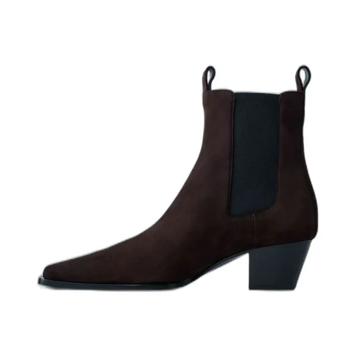 80Mm Suede Pointed-Toe Boots
