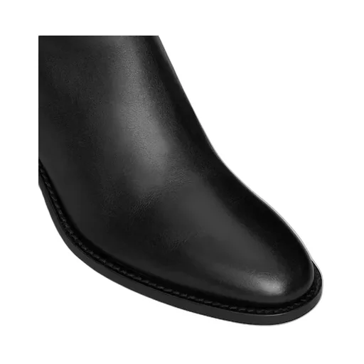Celine Garance Triomphe Strap Boot In Calfskin