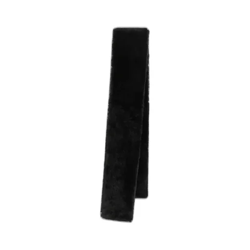 Shearling Tuxedo Scarf Black