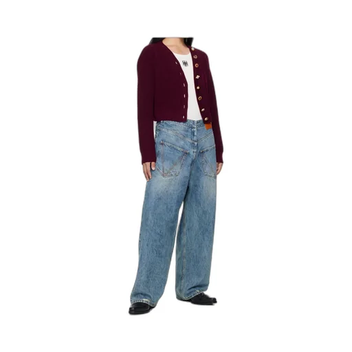 Distressed V-Yoke Jeans