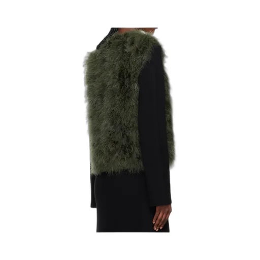 Short Feather Vest