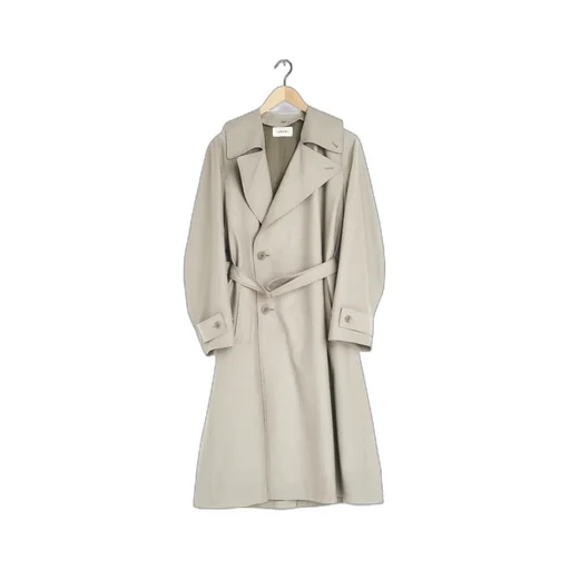 Double-Breasted Belted Trench Coat