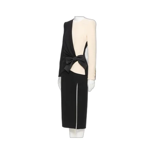 Bow-Detail Crepe Midi Dress