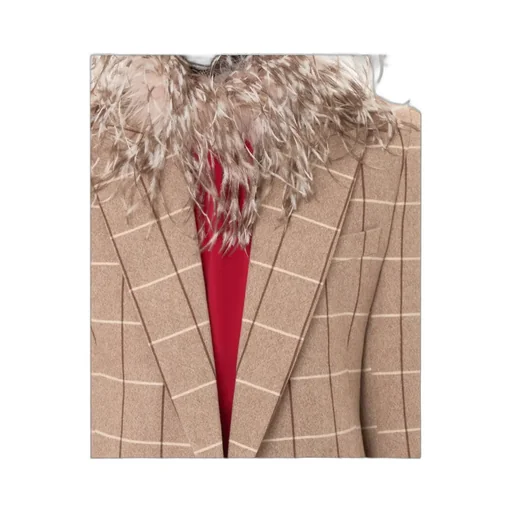 Windowpane-Check Double-Breasted Blazer