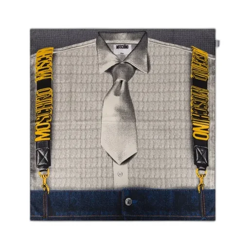 Shirt-Print Silk Scarf